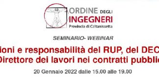 Ruolo e funzioni di RUP, DEC e Direttore dei lavori
